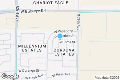 Map image of the property - 8010 W Pima St