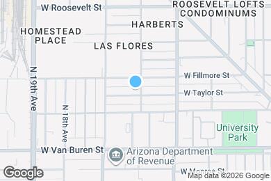 Map image of the property - 1606 W Taylor St