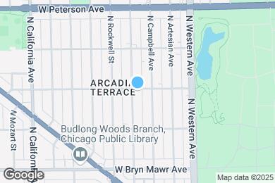 Map image of the property - 2525 W Ardmore Ave