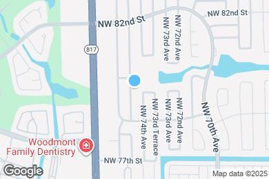 Map image of the property - 8000 NW 74th Ter