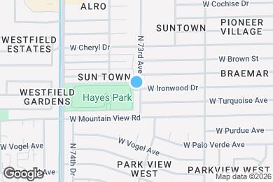 Map image of the property - 9914 N 73rd Ave