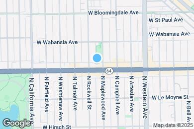 Map image of the property - 2544 W North Ave