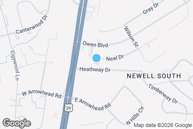Map image of the property - 208 Neal Dr