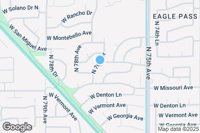Map image of the property - 5537 N 76th Dr