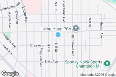 Map image of the property - 614 N E St