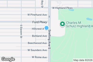 Map image of the property - 1588 Hillcrest Ave