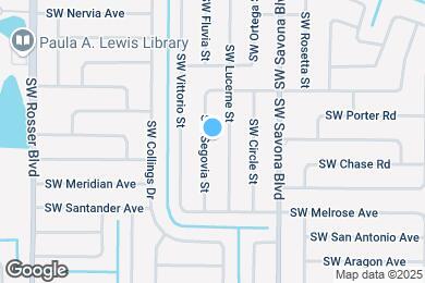 Map image of the property - 3031 SW Segovia St