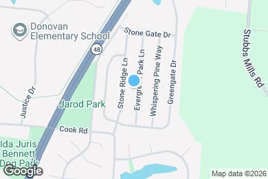Map image of the property - 947 Evergreen Park Ln