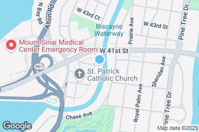 Map image of the property - 4011 Meridian Ave