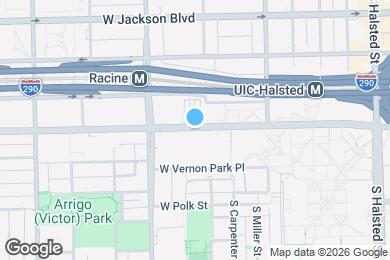 Map image of the property - 1109 W Harrison St