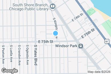 Map image of the property - 7446 S Kingston Ave