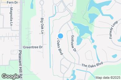 Map image of the property - 1600 The Oaks Blvd