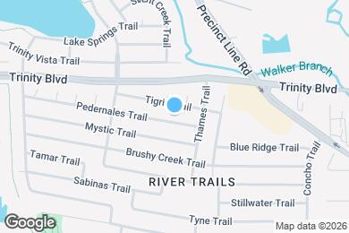 Map image of the property - 8821 Pedernales Trail