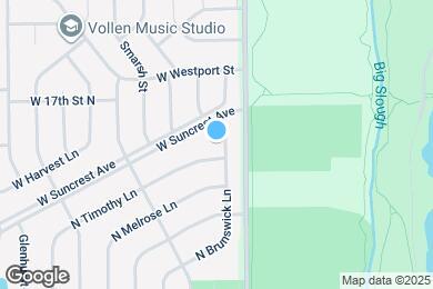 Map image of the property - 1709 N Brunswick Ln