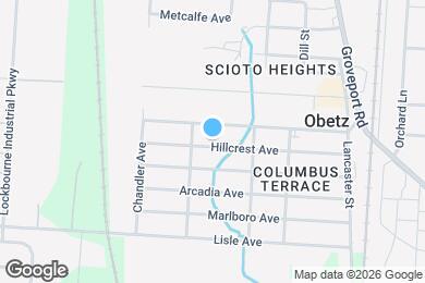Map image of the property - 1662 Hillcrest Ave