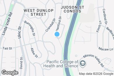 Map image of the property - 2018 Hanford Dr