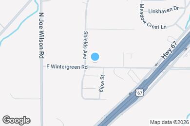 Map image of the property - 1011 E Wintergreen Rd