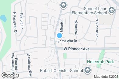 Map image of the property - 1601 Via Mirada