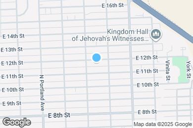 Map image of the property - 1910 E 12th St