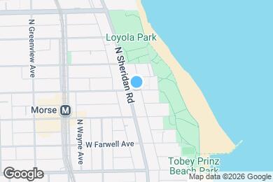 Map image of the property - 1153 W Lunt Ave