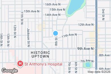 Map image of the property - 1110 8th St N