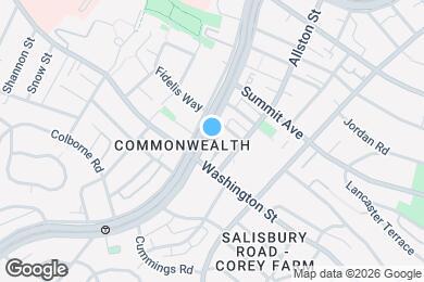 Map image of the property - 1572 Commonwealth Avenue
