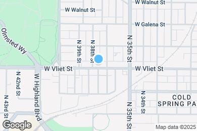 Map image of the property - 3718 W Vliet St
