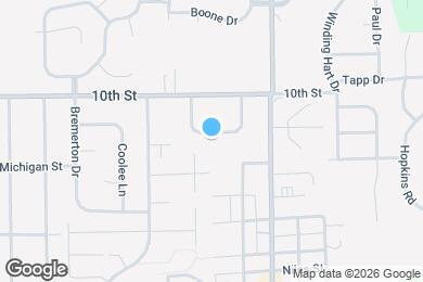 Map image of the property - 11613 Whidbey Dr