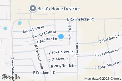 Map image of the property - 5699 E Red Bird Ln