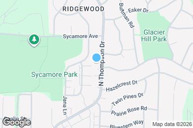 Map image of the property - 928 N Thompson Dr