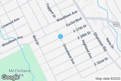 Map image of the property - 2706 Groveland Ave