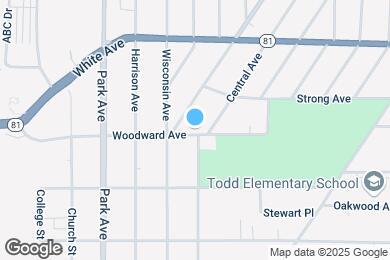 Map image of the property - 1129 Woodward Ave