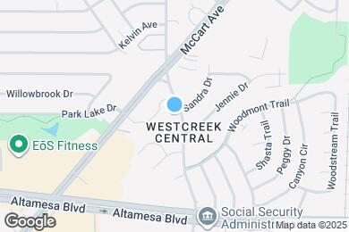 Map image of the property - 6252 Westcreek Dr