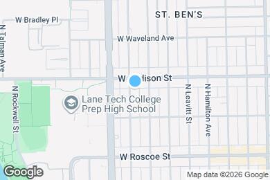 Map image of the property - 3543 N Claremont Ave