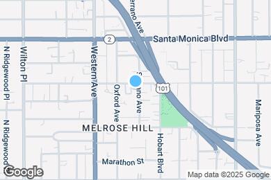 Map image of the property - 967 N Serrano Ave