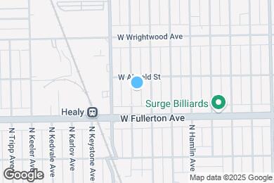 Map image of the property - 2439 N Harding Ave