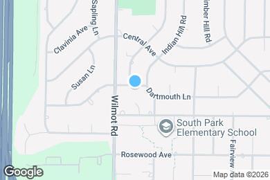 Map image of the property - 1519 Dartmouth Ln