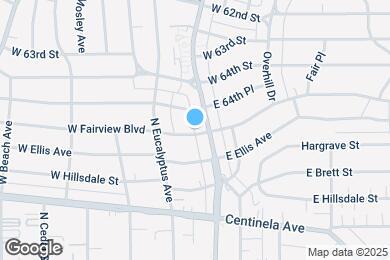 Map image of the property - 1309 N La Brea Ave