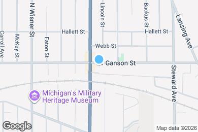 Map image of the property - 727 W Ganson St
