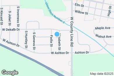 Map image of the property - 533 S Elizabeth St