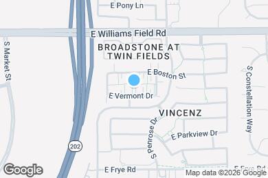 Map image of the property - 2510 E Vermont Dr