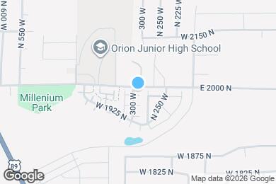 Map image of the property - 282 W 1975 N