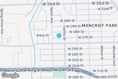 Map image of the property - 1830 W 27th St