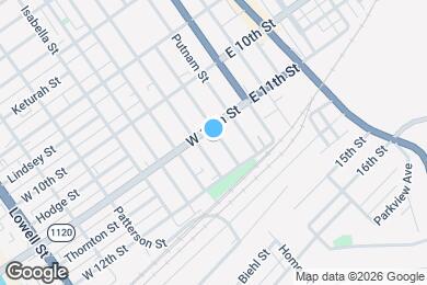 Map image of the property - 1114 Columbia St