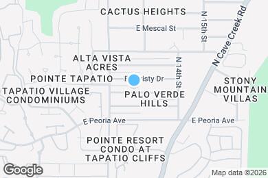 Map image of the property - 1234 E Sahuaro Dr