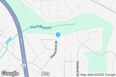 Map image of the property - 1600 Plumcrest Dr