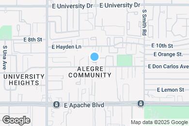 Map image of the property - 1886 E Don Carlos Ave