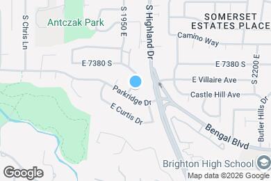 Map image of the property - 1967 Parkridge Dr