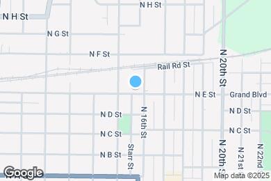 Map image of the property - 1522 N E St