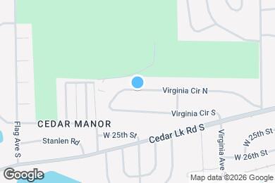 Map image of the property - 8615 Virginia Cir N